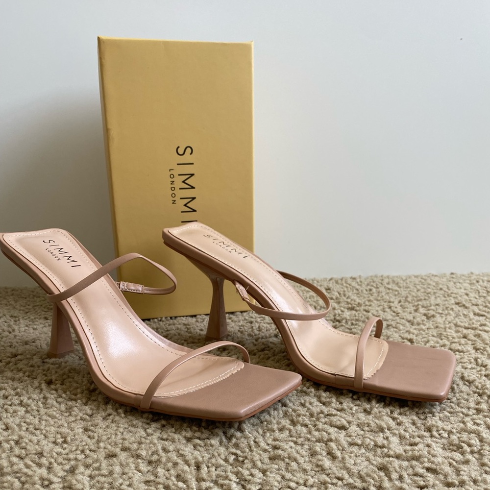 Simmi London Nude Strappy Heels